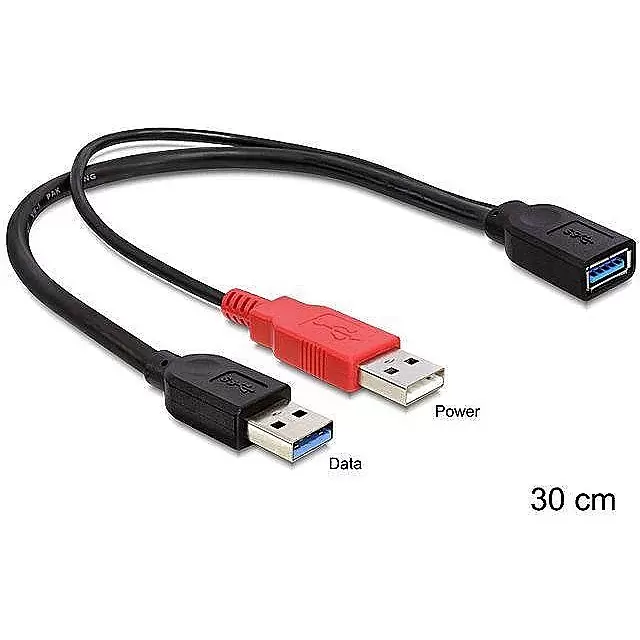 DELOCK cable USB 3.0 Y - Buchse 1x > USB